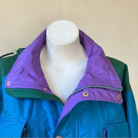 Marker | Vintage Nylon Color Block Ski Hiking Jacket - Picture 5 of 8